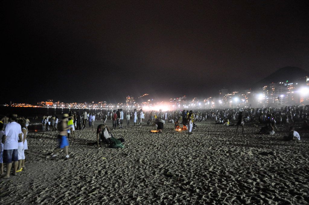 Mike Vondran at Copacabana Beach, Copacabana, Rio de Janeiro, Brazil, for New Years Eve Celebration, December 31 1 2008.
