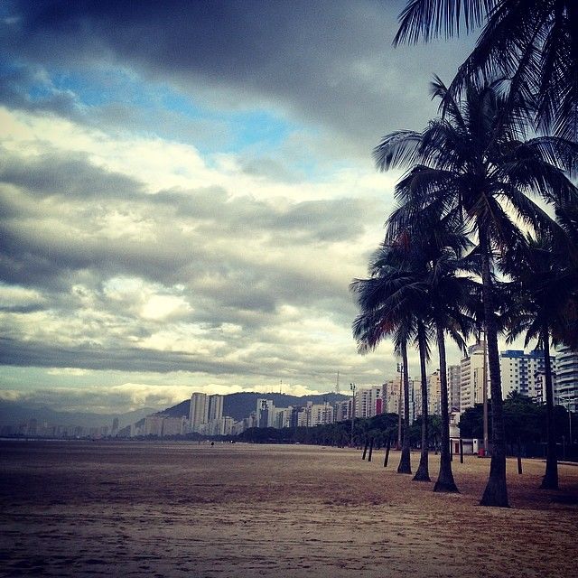 praia à noite #praia #beach #santos #saopaulo #night