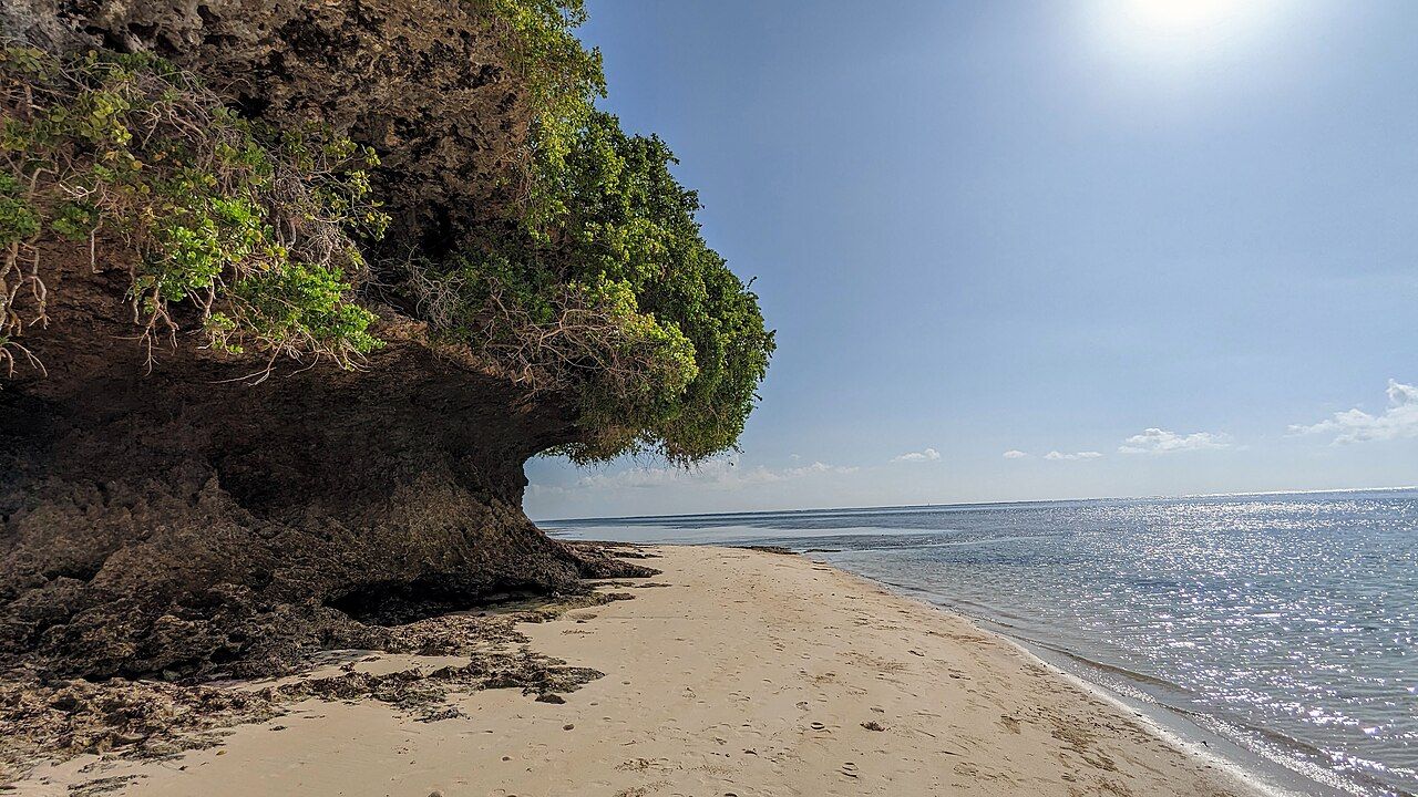 Mombasa beachside, Kenya - Jan 1,