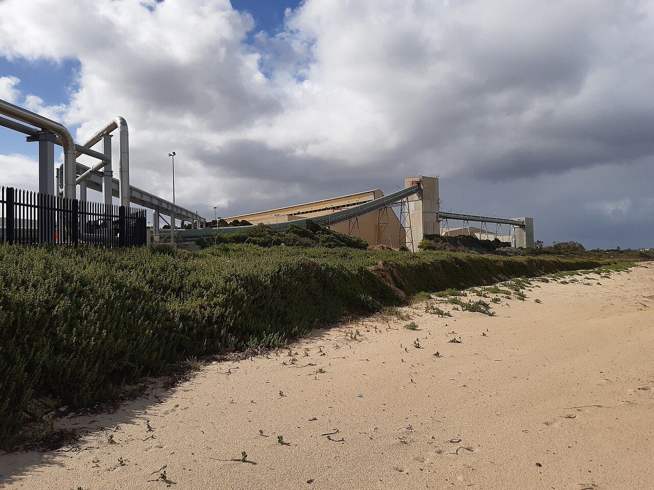 CSBP Fertilisers Kwinana seen from Kwinana Beach, November