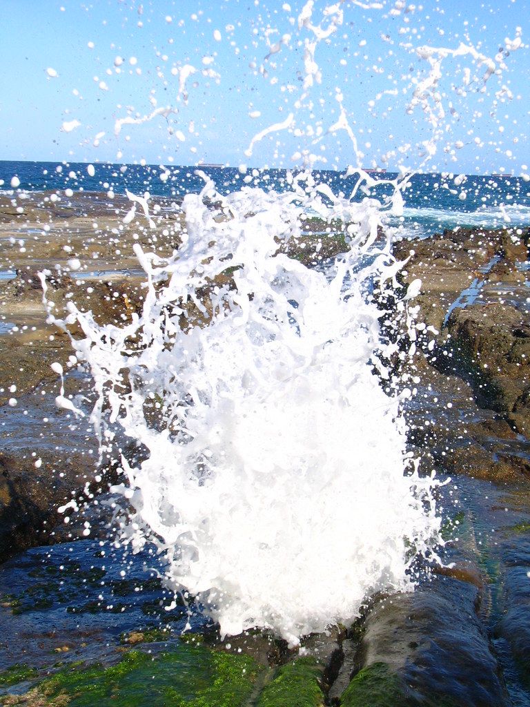 Dudley Beach Blow Hole Drenching -
