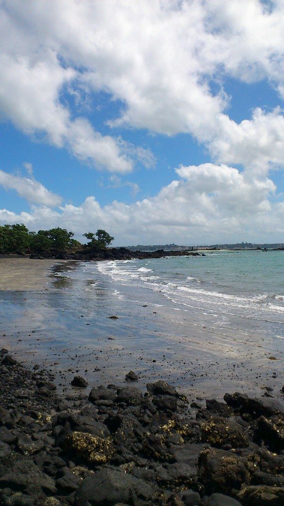 a beach on Rangitoto