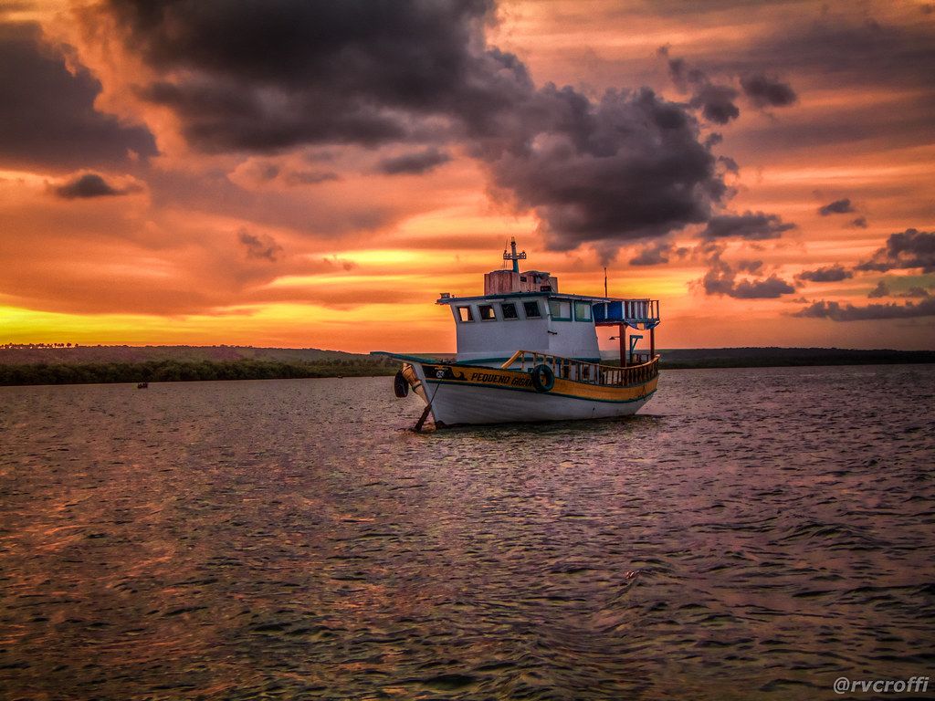 Entardecer no Rio Paraíba