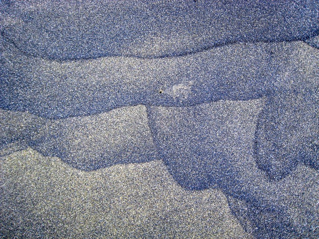 Black and Green Sand Beach