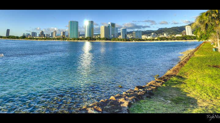 Ala Moana HDR panorama - 2011-01-26