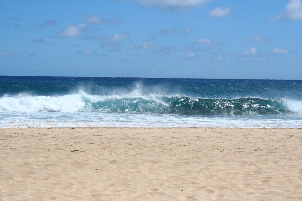 Surfers at Sandy Beach