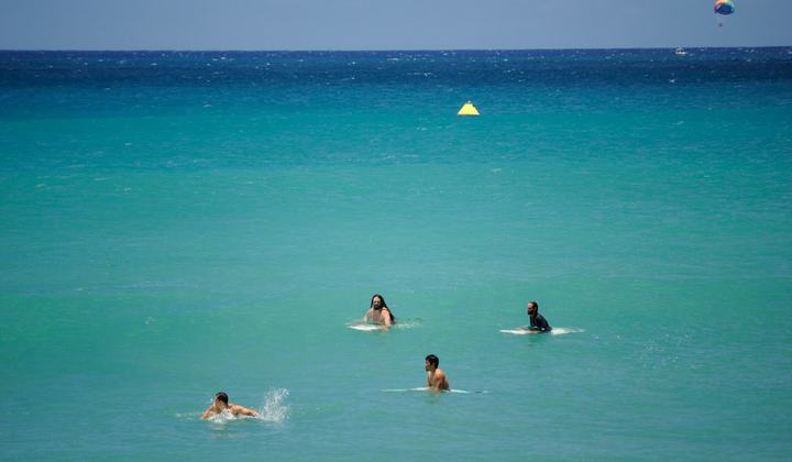 Surfing on the 4th of July
