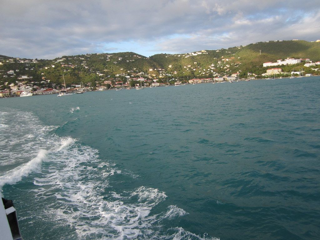 Boarding the ferry from Charlotte Amalie to Cruz Bay