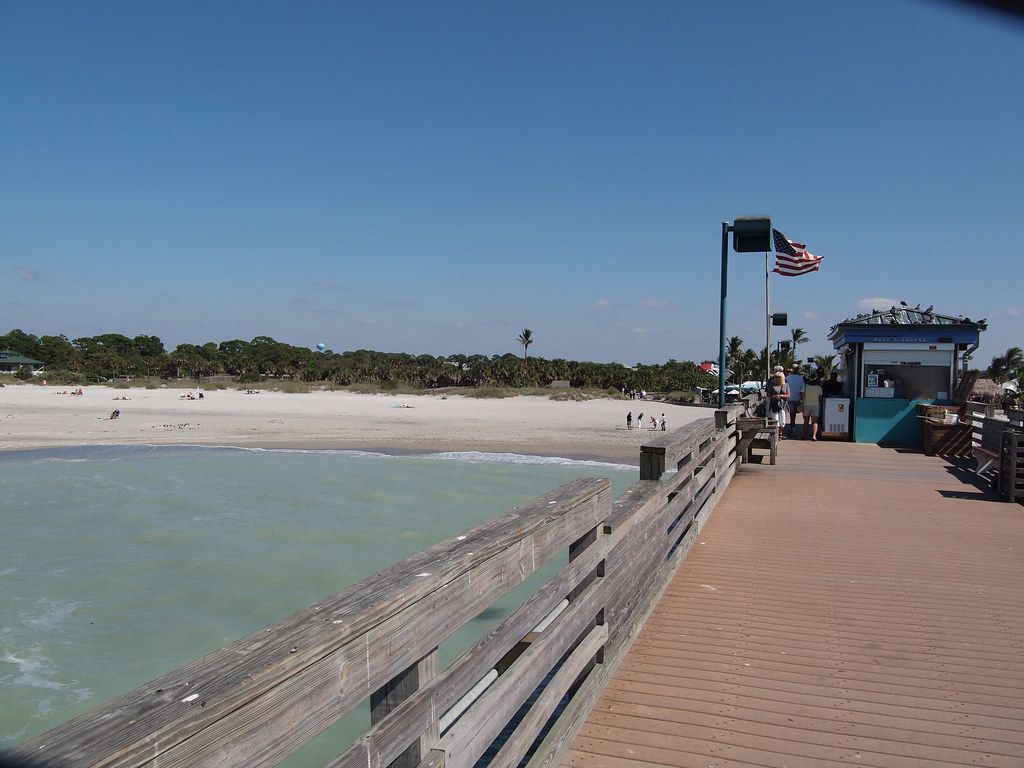 Pier at Sharky's on Caspersen Beach, Venice, Florida
