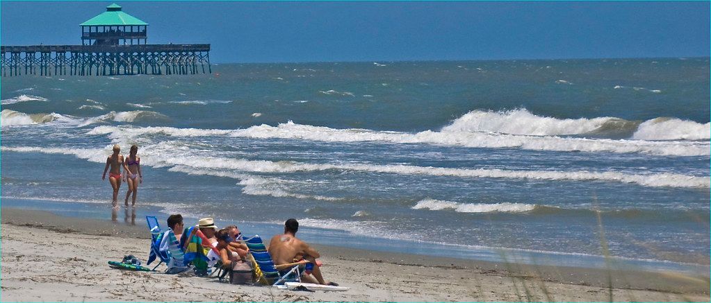 Beach and Fishing Pier -- Folly Beach (SC) July 10, 2012