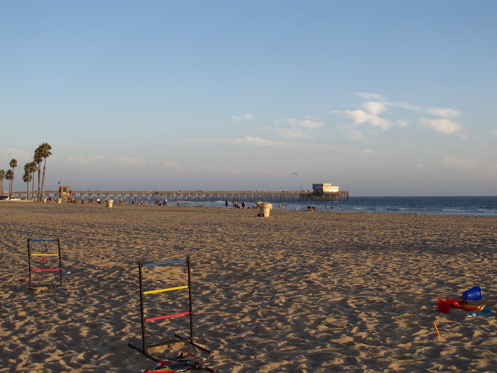 Newport Beach sign on the pier