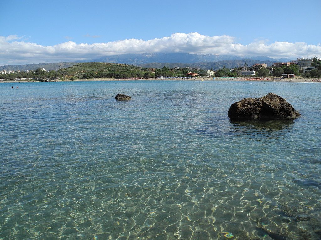Golden Beach (Chrissi Akti) bay