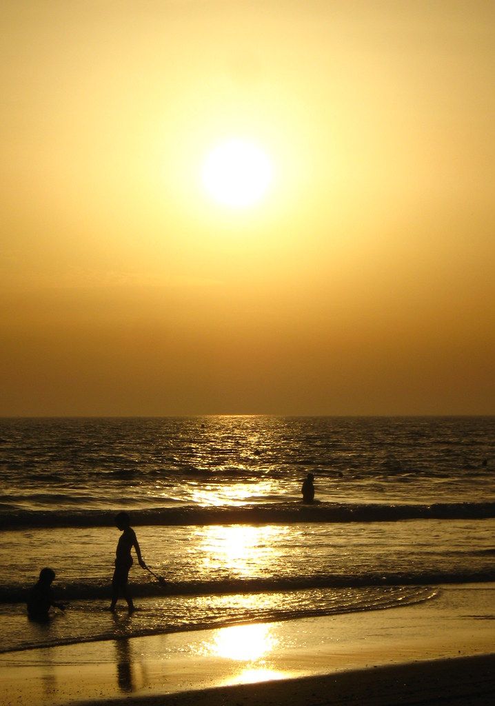 Atardecer en la playa