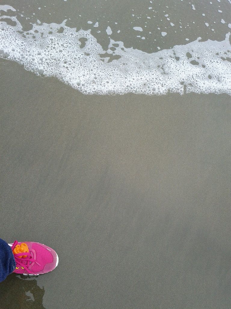 Walking on the beach