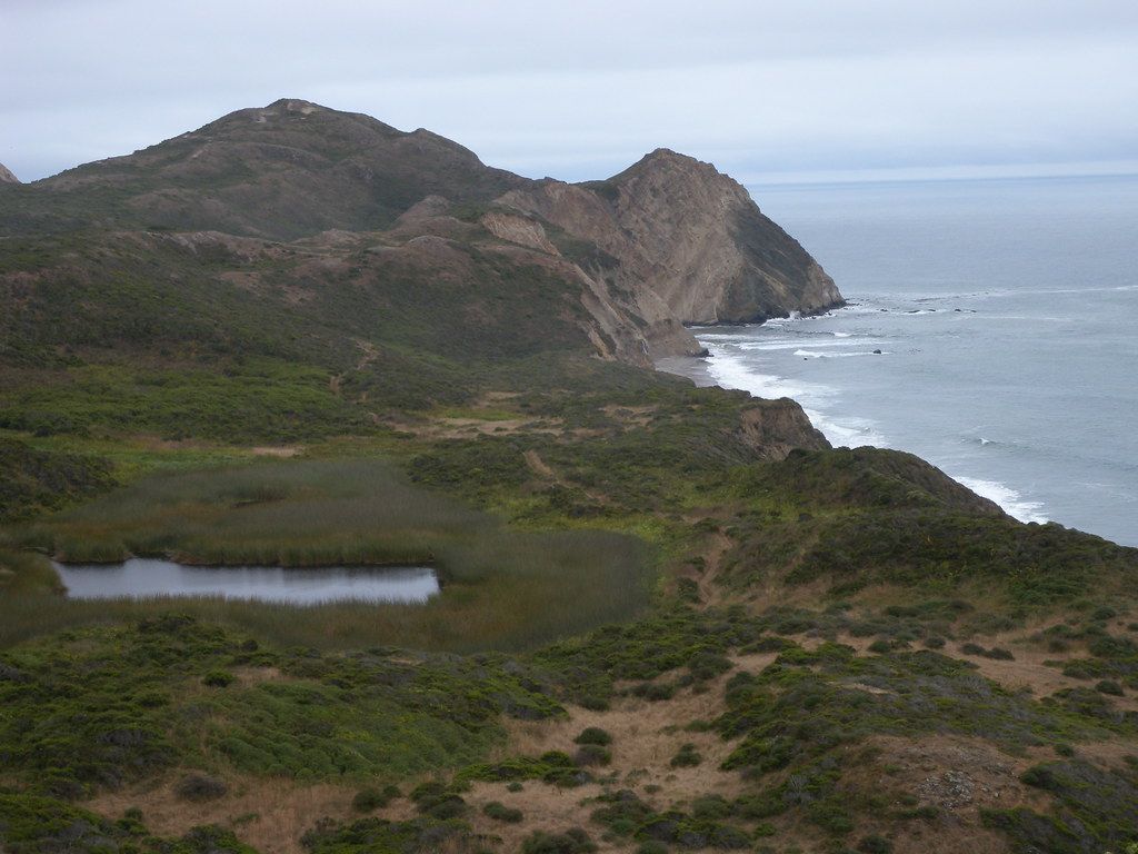 Ocean Lake above Wildcat Beach, Point Reyes