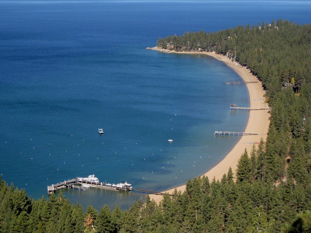 View of Zephyr Cove from Round Hill