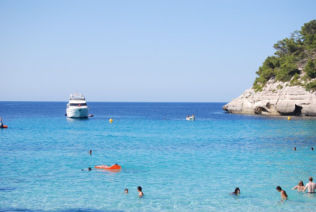 Cala al sur de Menorca