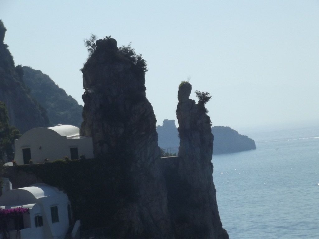 The Amalfi Coast - Vallone di Praia - sculptural like rocks - Madonna and Child