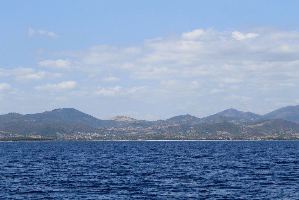 Sailing north along the Sardinian coast from Cala Liberotto to Capo Coda Cavallo