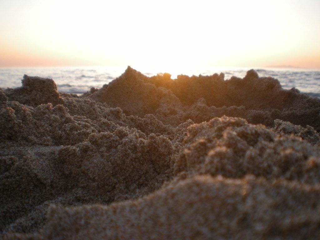 Sunset in the sand