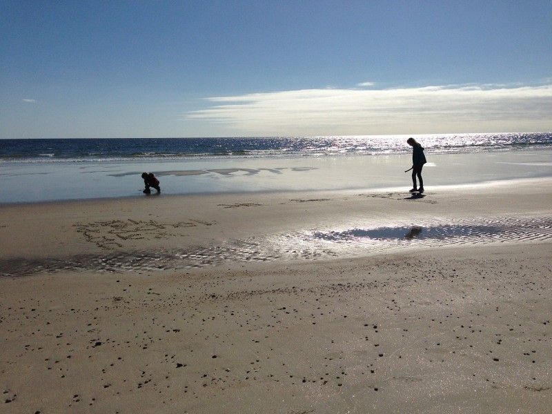 Sand on the Beach in Wells, Maine