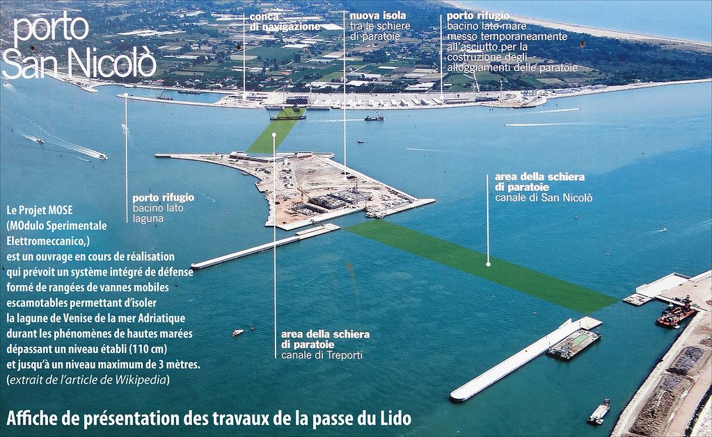 Le projet MOSE pour la passe du Lido (lagune de Venise)
