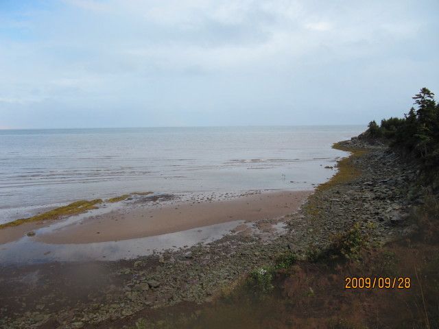 The beach below Fran's house