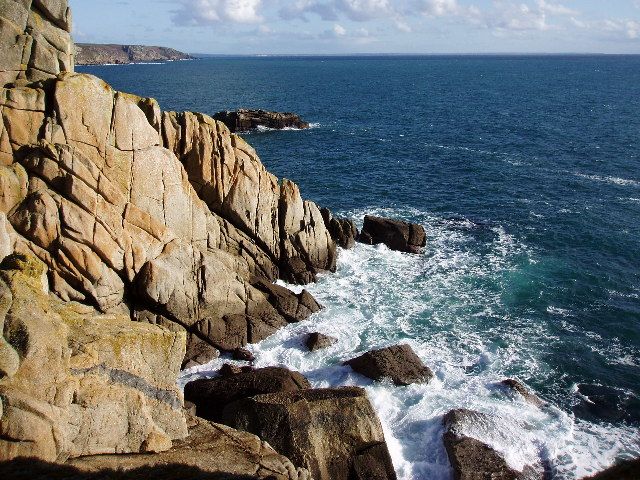 The rocky island of Segh from the Logan Rock peninsula