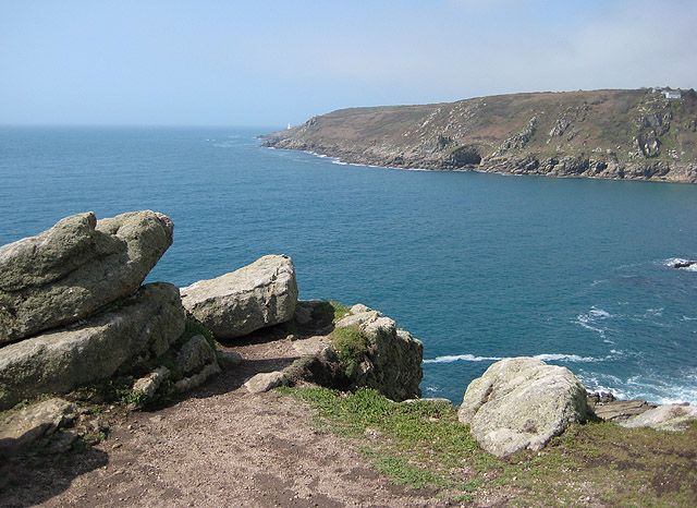 View across Lamorna Cove from Carn-du