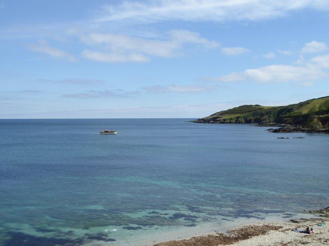 Gatamala Cove and Rosemullion Head seen from above Bream Cove
