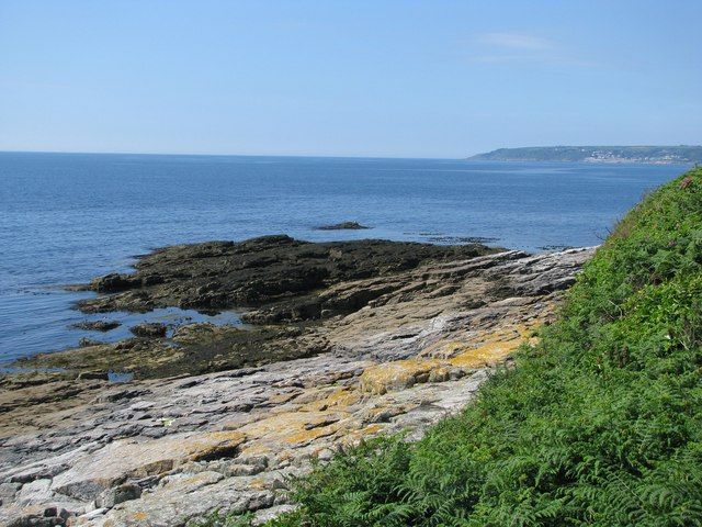 Rocky foreshore surrounding St Michael's Mount