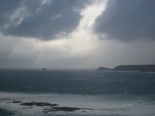 Stormy skies over Whitesand Bay