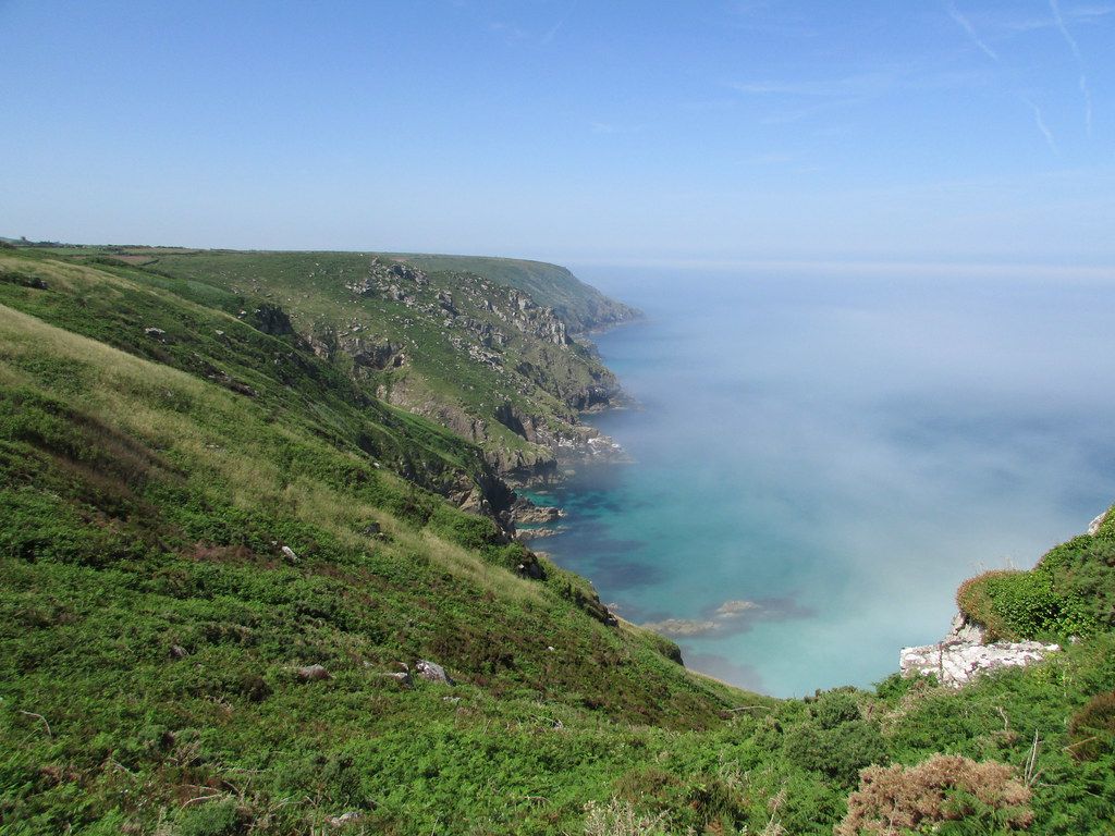 Tregaminion Cliff near Greeb Point
