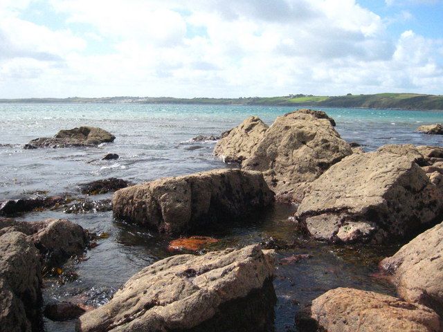 Rocks at the east end of Carne beach