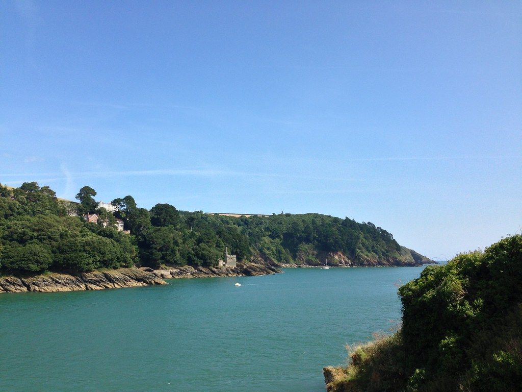 View of St Bayard's Cove Fort from Dartmouth Castle, Dartmouth, Devon