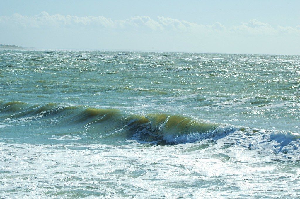 La mer a Berck Plage,Pas de Calais,France