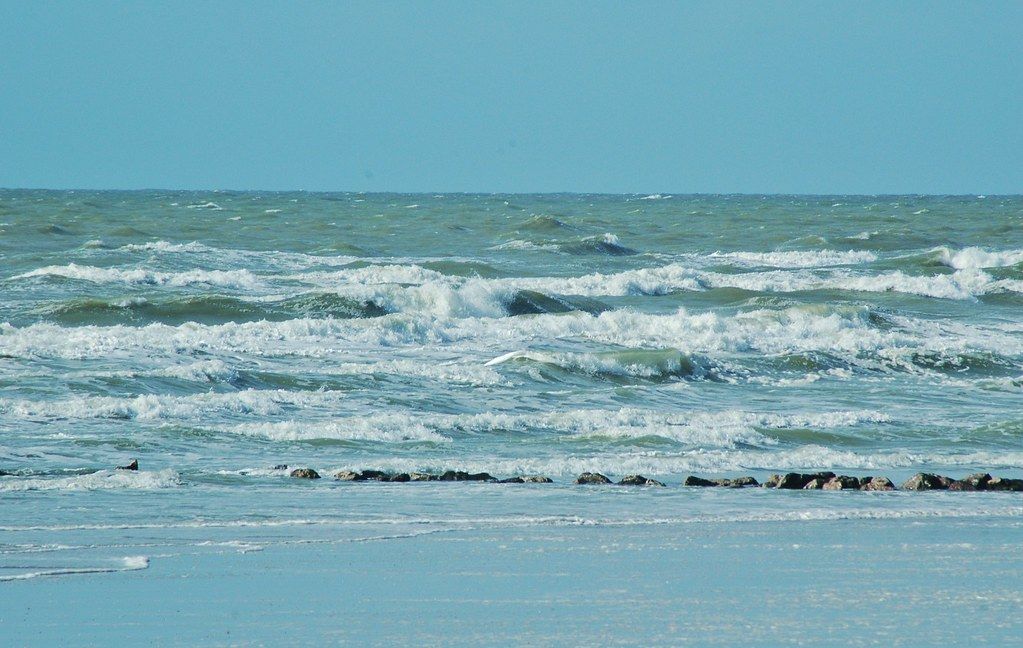 la mer a Berck,Pas de Calais,France
