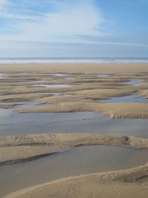 The beach at Watergate Bay