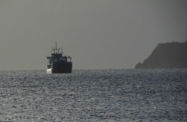 Ship in Tor Bay