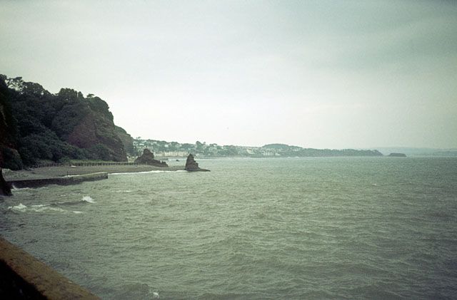 Exmouth and the sandstone coast of South Devon