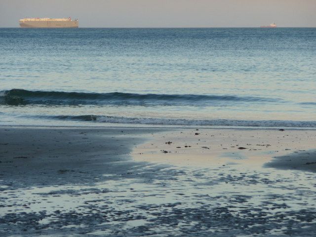 Shanklin Beach at low tide
