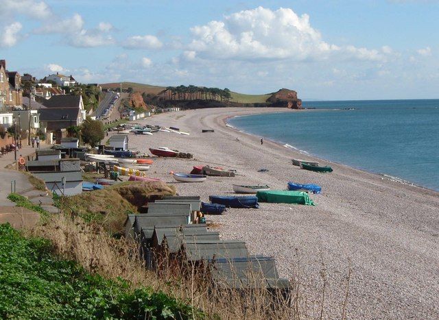 Beach, Boats and Bathing Huts, Budleigh Salterton