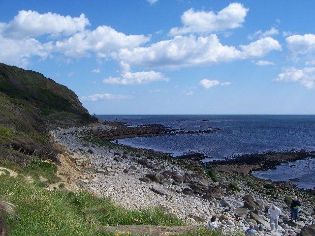 Osmington Mills - beach at low tide