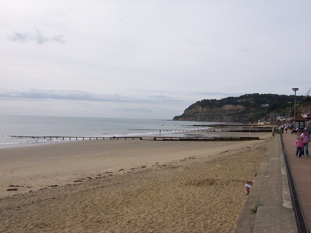 LOOKING DOWN ON SHANKLIN. IOW.
