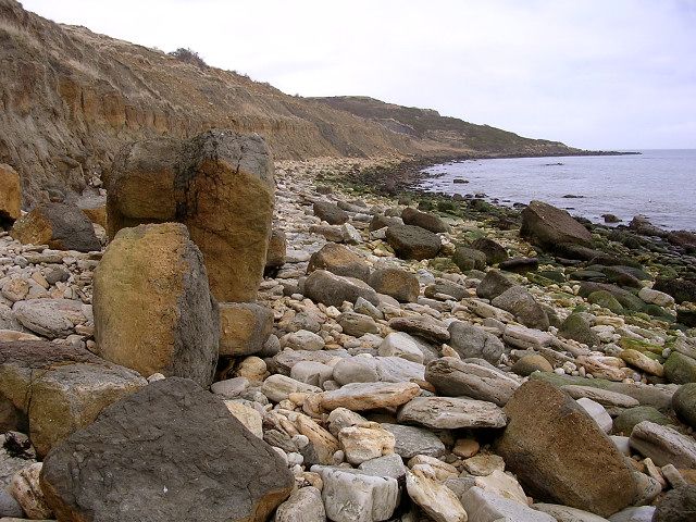 Broadrock towards Redliff Point, Weymouth Bay