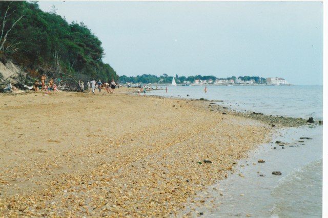 Looking towards Shell Bay from south Brownsea