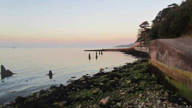 Beach below Bouldner view point car park