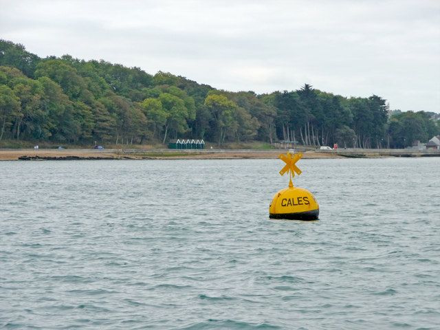 Gales Buoy and shoreline near Old Castle Point