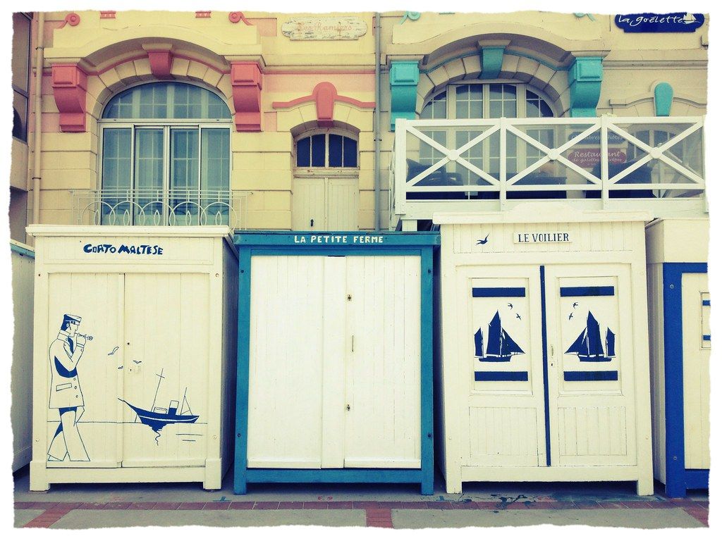 Beach houses in Wimereux (France 2013)