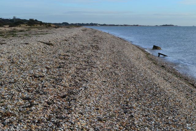Along the beach at Browndown
